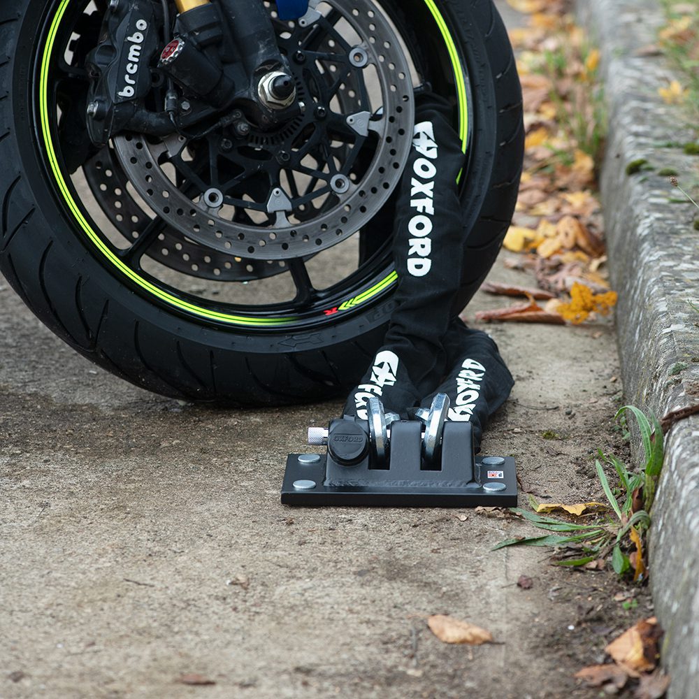 Oxford Docking Station Motorbike Ground Anchor Lifestyle 4