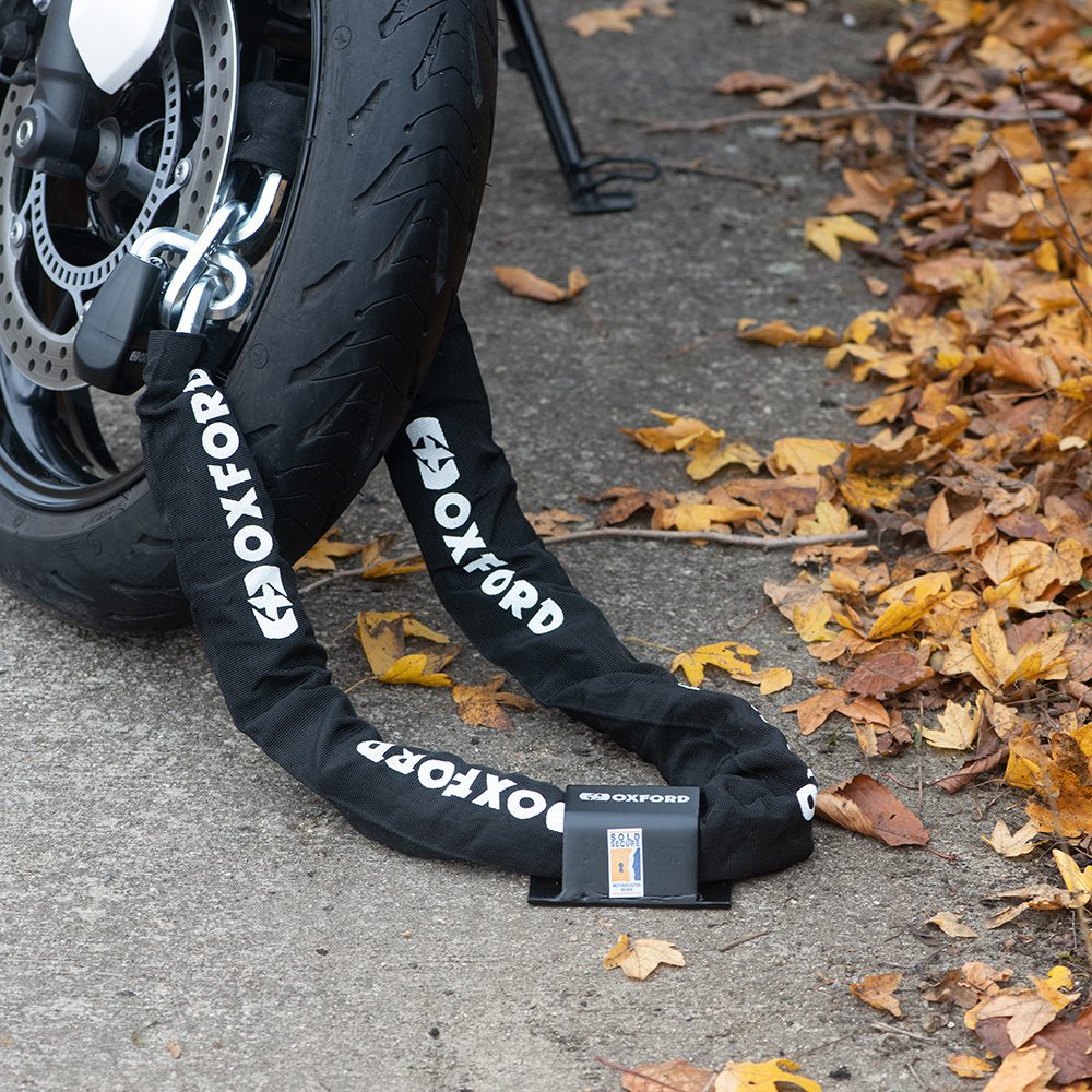 Oxford Brute Force Motorcycle Ground Anchor LK397 Lifestyle 3