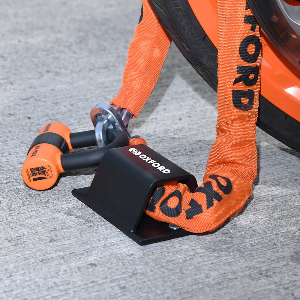 Oxford Brute Force Motorcycle Ground Anchor Lifestyle 1