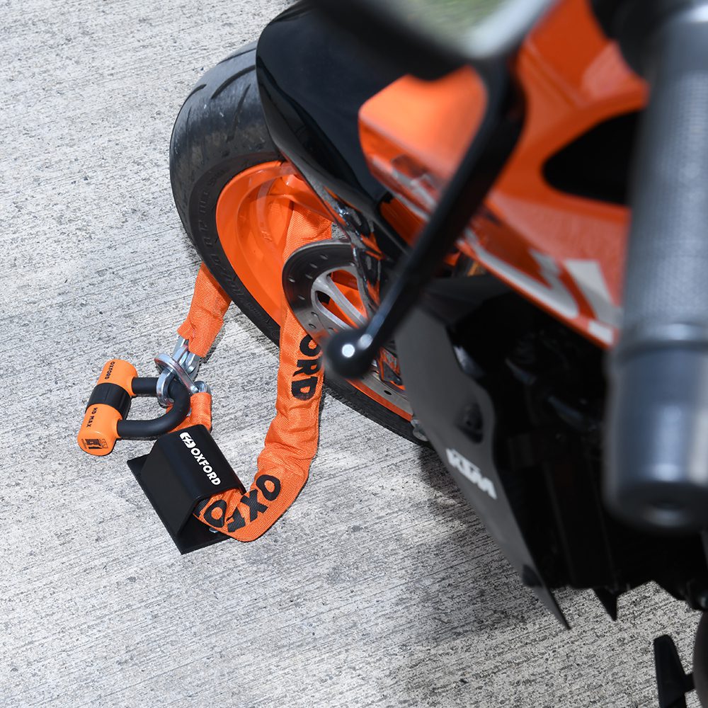 Oxford Brute Force Motorcycle Ground Anchor Lifestyle 2