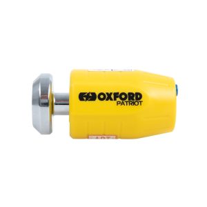 Oxford Patriot Motorcycle Disc Lock Yellow OF40 1