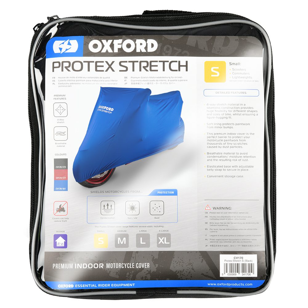 Oxford Protex Indoor Motorcycle Cover Blue CV17 4