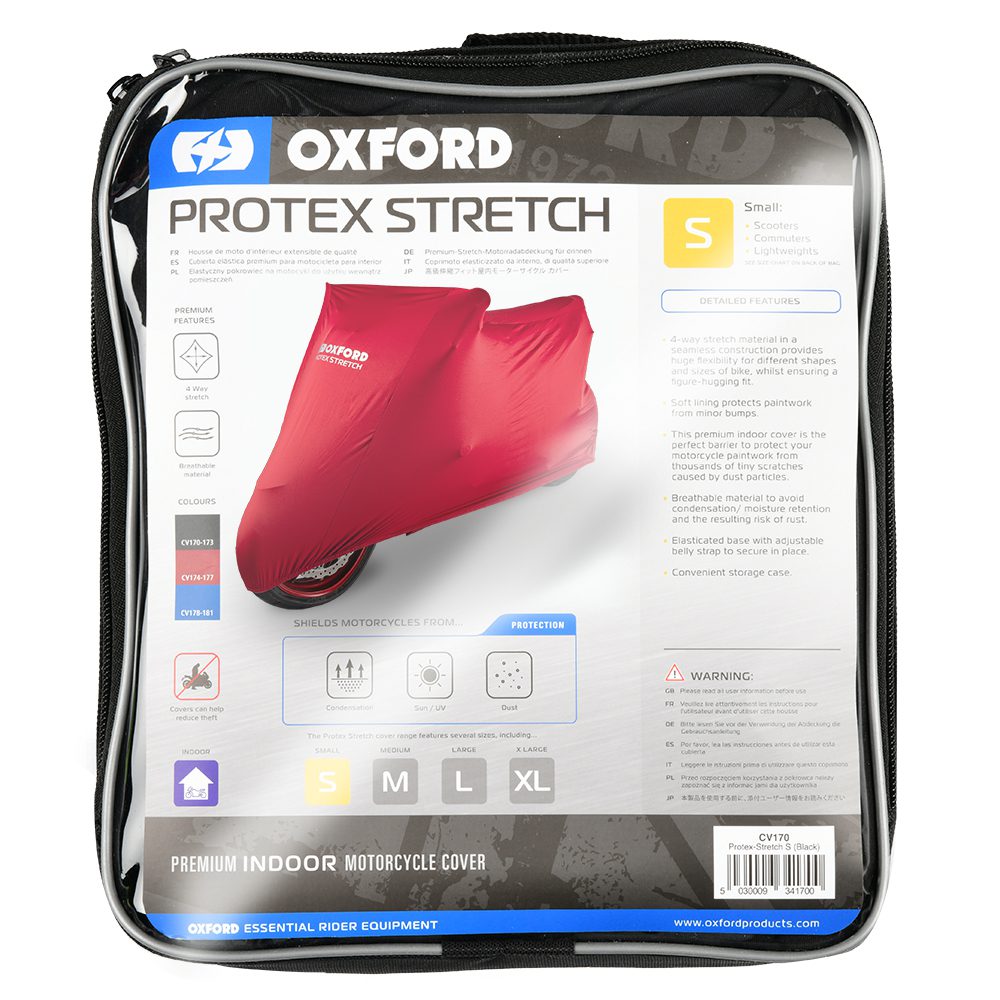 Oxford Protex Indoor Motorcycle Cover Red CV17 5