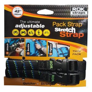 Rok Motorcycle Straps 42 Black Green ROK305