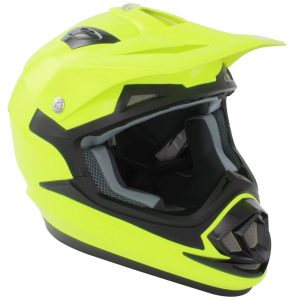 GSB XP-14B Plain Motorcycle Helmet – Yellow GSB XP-14B Motocross Off Road Helmet Fluorescent Yellow New