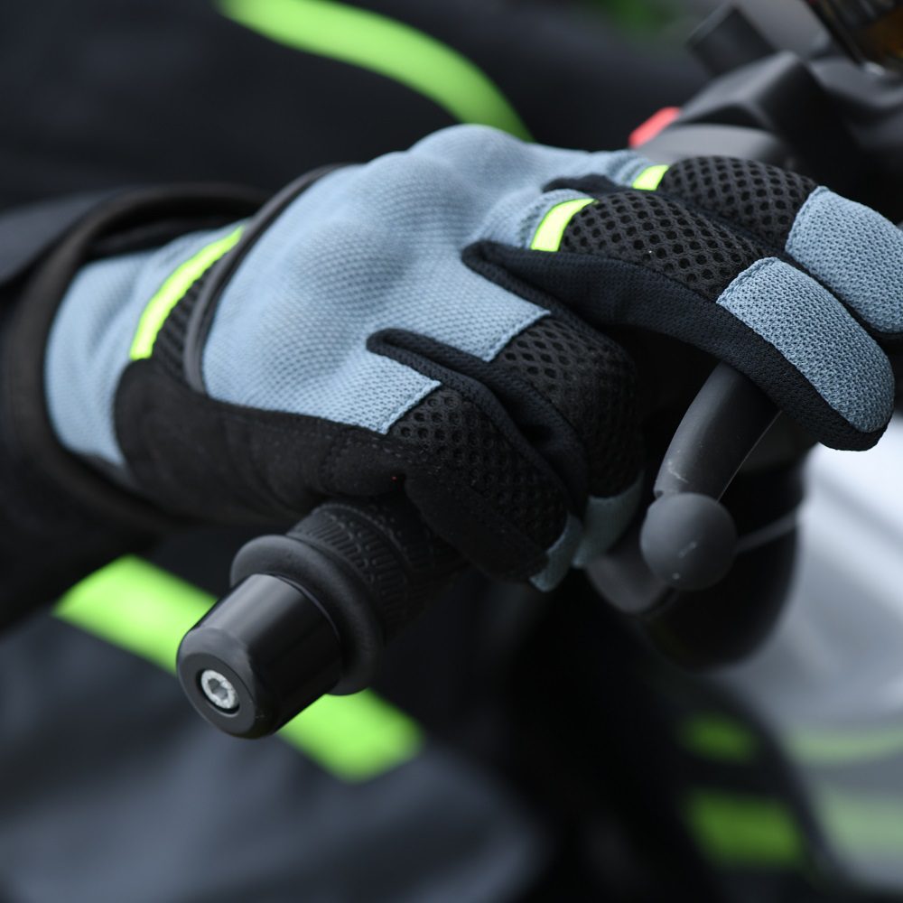 Oxford Brisbane Air Motorcycle Gloves Charcoal Lifestyle 3