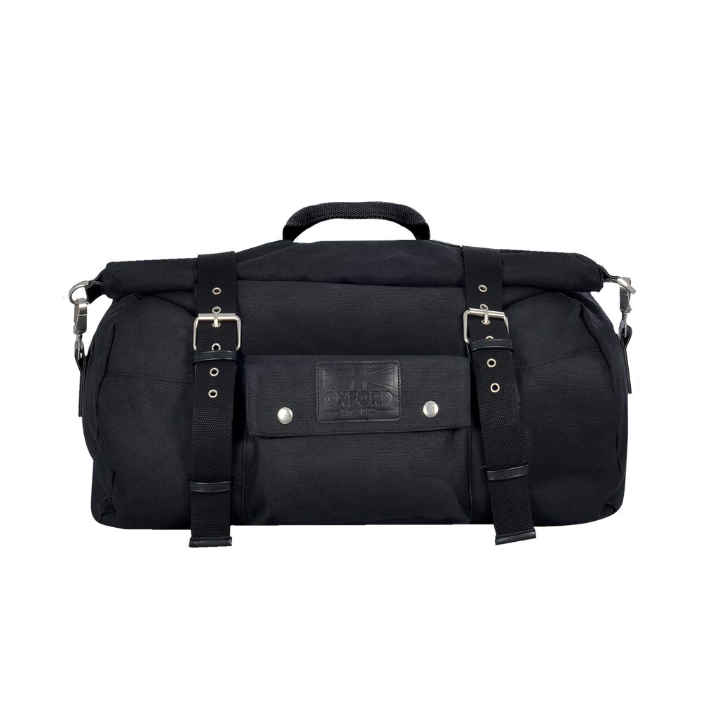 Oxford Heritage Black Motorcycle Tail Bag 20L