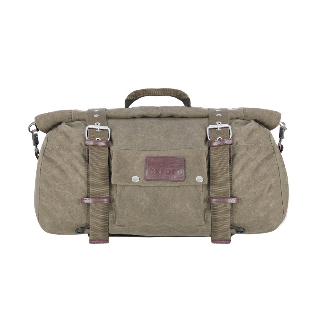 Oxford Heritage Khaki Motorcycle Roll Bag 30L