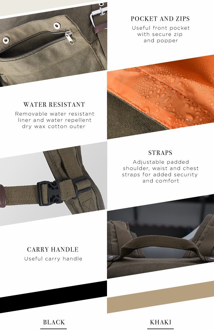 Oxford Heritage Motorcycle Backpack Features