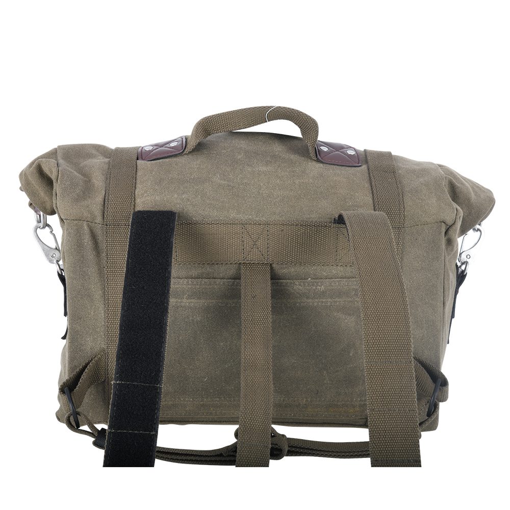 Oxford Heritage Motorcycle Panniers Khaki OL578 3