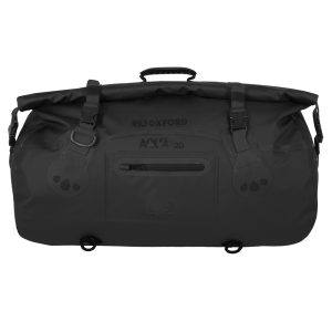 Oxford Aqua T20 Black Motorcycle Tail Pack Oxford Aqua T20 Motorcycle Roll Bag OL450