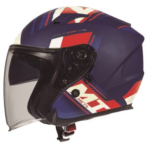 MT Avenue Sideway Red Motorcycle Helmet 1