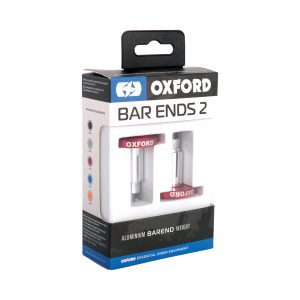 Oxford Red Motorcycle Bar Ends 2 OX595