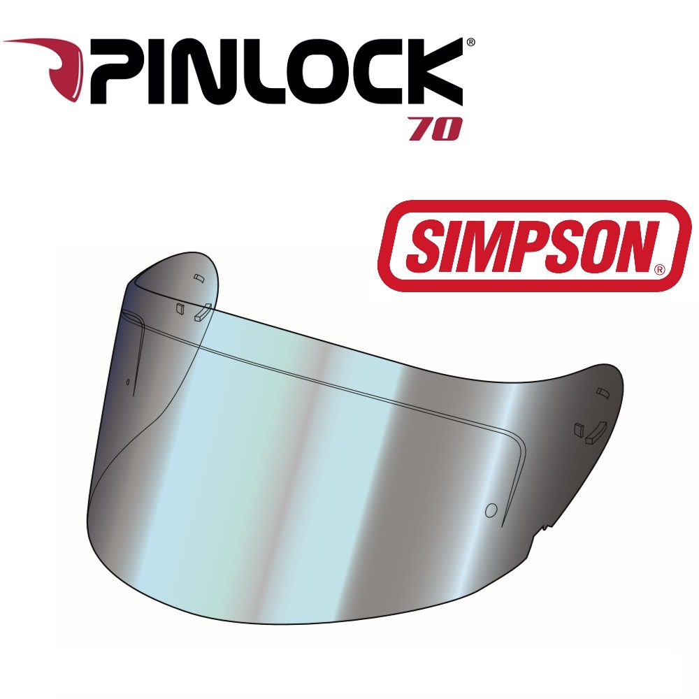 Simpson Mirror Motorcycle Helmet Visor