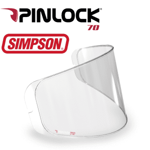 Simpson Motorcycle Helmet Pinlock Insert Clear