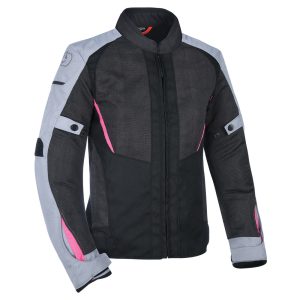 Oxford Iota 1.0 Air BlkGryPnk Ladies Motorcycle Jacket