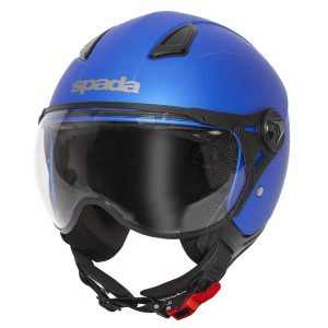 Spada Hellion Plain Motorcycle Helmet – Matt Blue Spada Hellion Plain Blue Motorcycle Helmet 1