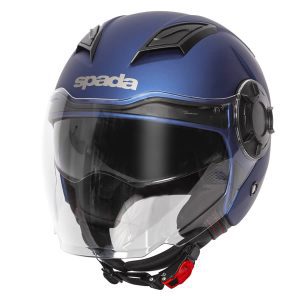Spada Lycan Plain Motorcycle Helmet – Matt Blue Spada Lycan Plain Blue Motorbike Helmet 3