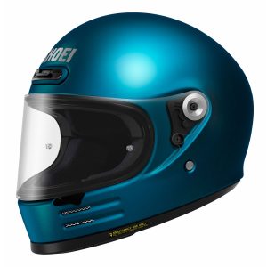 Shoei Glamster Plain Motorcycle Helmet Laguna Blue
