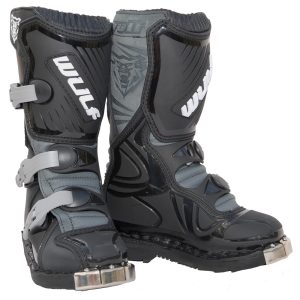 Wulfsport Cub LA Kids Motorcycle Boots – Black Wulfsport Cub LA Boots Black