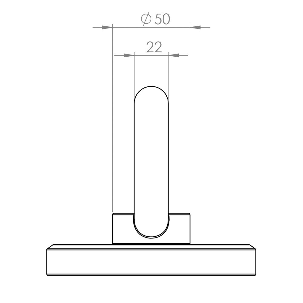 Oxford Rota Force Motorcycle Ground Anchor Dimensions 2