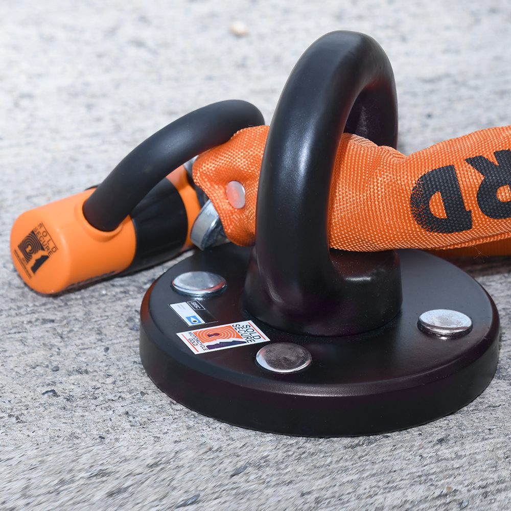 Oxford Rota Force Motorcycle Ground Anchor Lifestyle 2