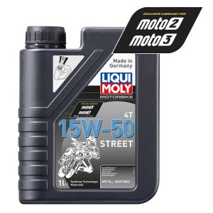 Liqui Moly 4 Stroke 15W-50 Semi Synthetic Street Oil 1L LQM2555 1