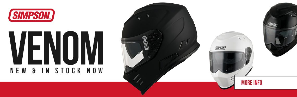 Simpson Motorcycle Helmet Web Banner