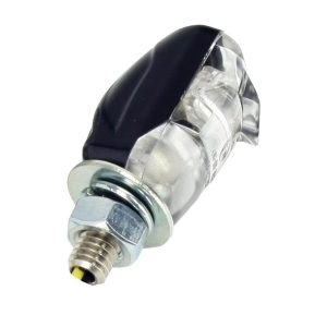 Bike It Atom LED Motorcycle Number Plate Lights Black RLTNUM09