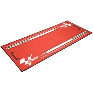 MotoGP Series 4 Motorcycle Garage Mat Red White MGPMAT25 1