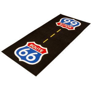 BikeTek Series 3 Route 66 Motorcycle Garage Mat GRGMAT59 1