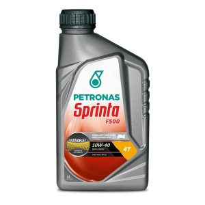 Petronas Sprinta F500 4 Stroke Motorcycle Oil 10W-40 Semi Synthetic Petronas Sprinta F500 4 Stroke Semi-Synthetic 10W-40 Oil 01L 128811