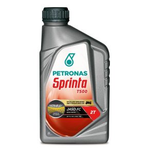 Petronas Sprinta T500 2 Stroke Motorcycle Semi-Synthetic Oil Petronas Sprinta T500 2 Stroke Mineral Oil 1L