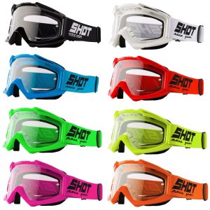 Shot Assault Plain Motocross Helmet Goggles