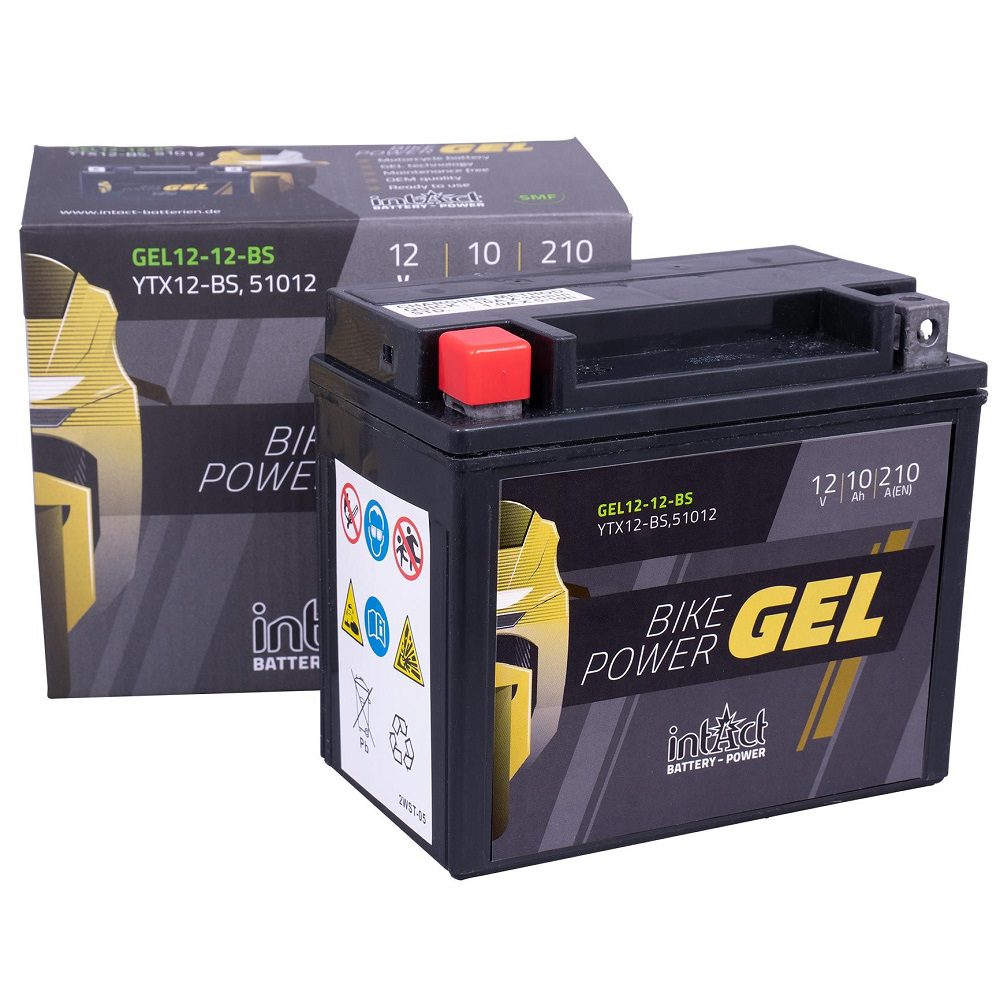 Intact 51012 Gel Motorcycle Battery Intact ITX12-BS 51012 Gel Motorcycle Battery IGYTX12BS 2