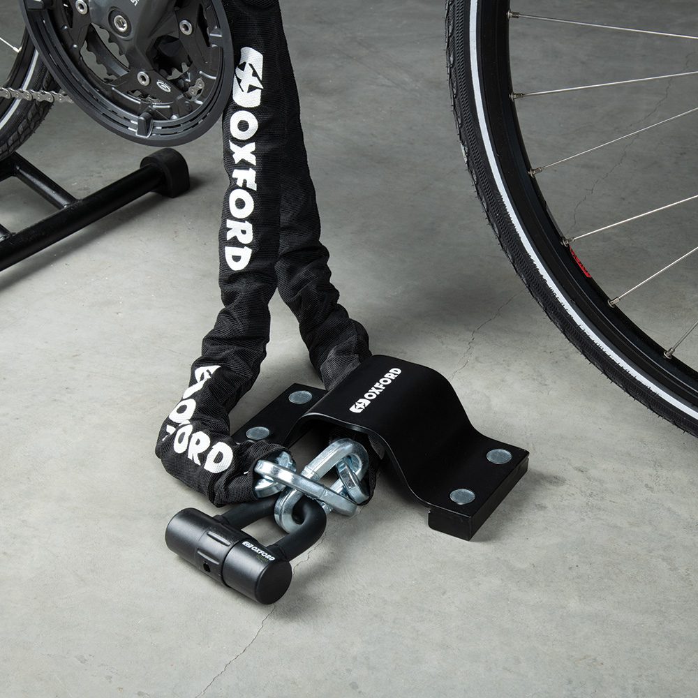 Oxford Beast Motorcycle Ground Anchor Lifestyle 1