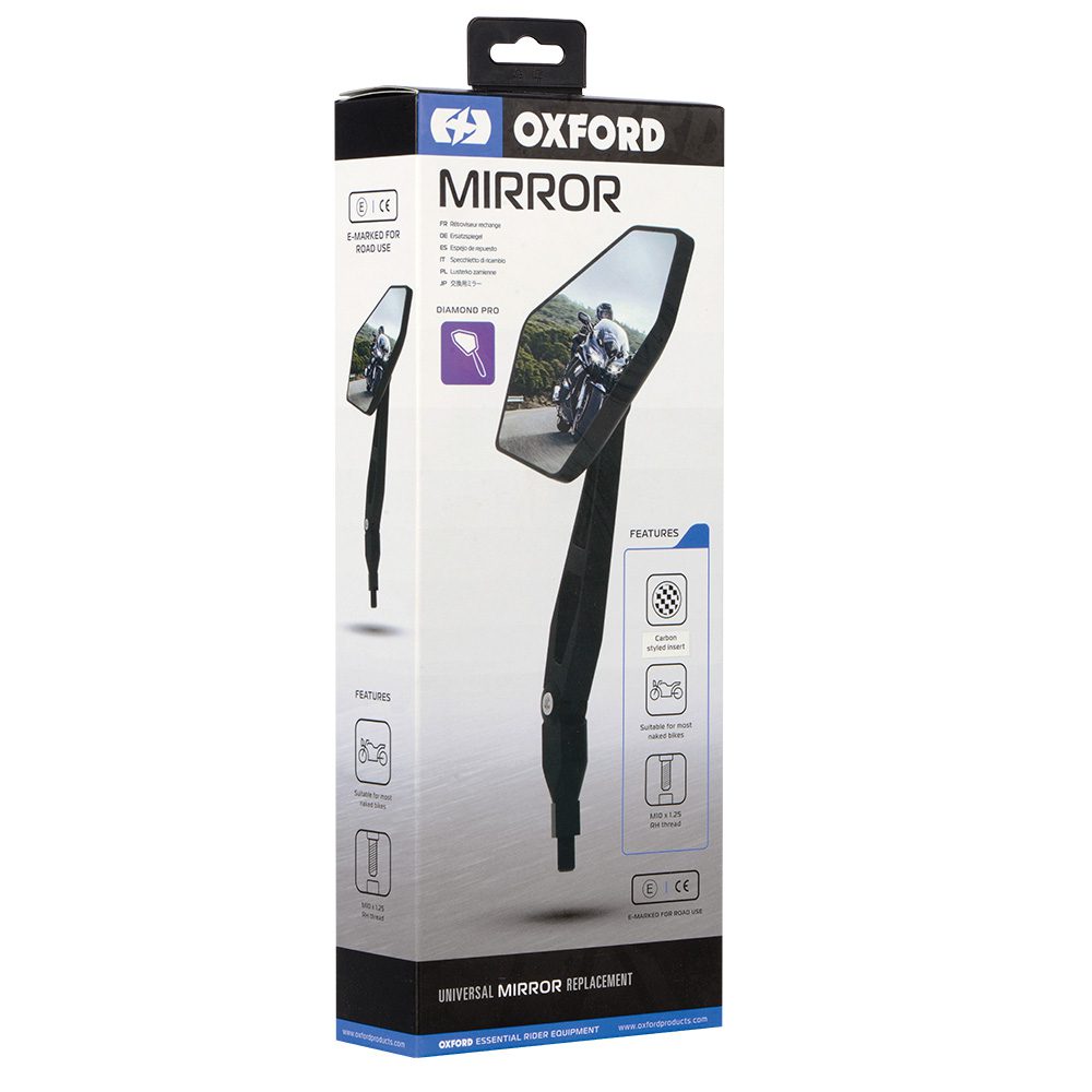 Oxford Diamond Pro Universal Motorcycle Mirror OX154 2