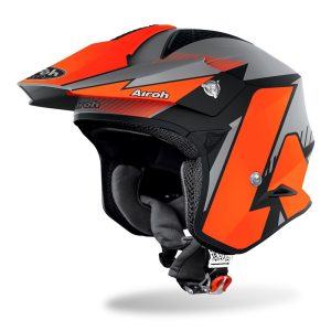 Airoh TRR-S Pure Trials Motorcycle Helmet Orange 1