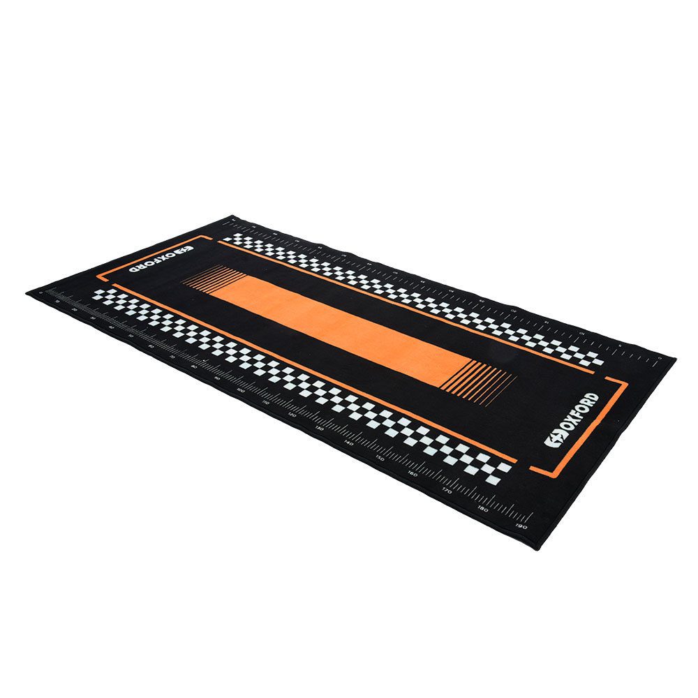 Oxford Orange Pitlane Motorcycle Workshop Garage Mat OX914 1
