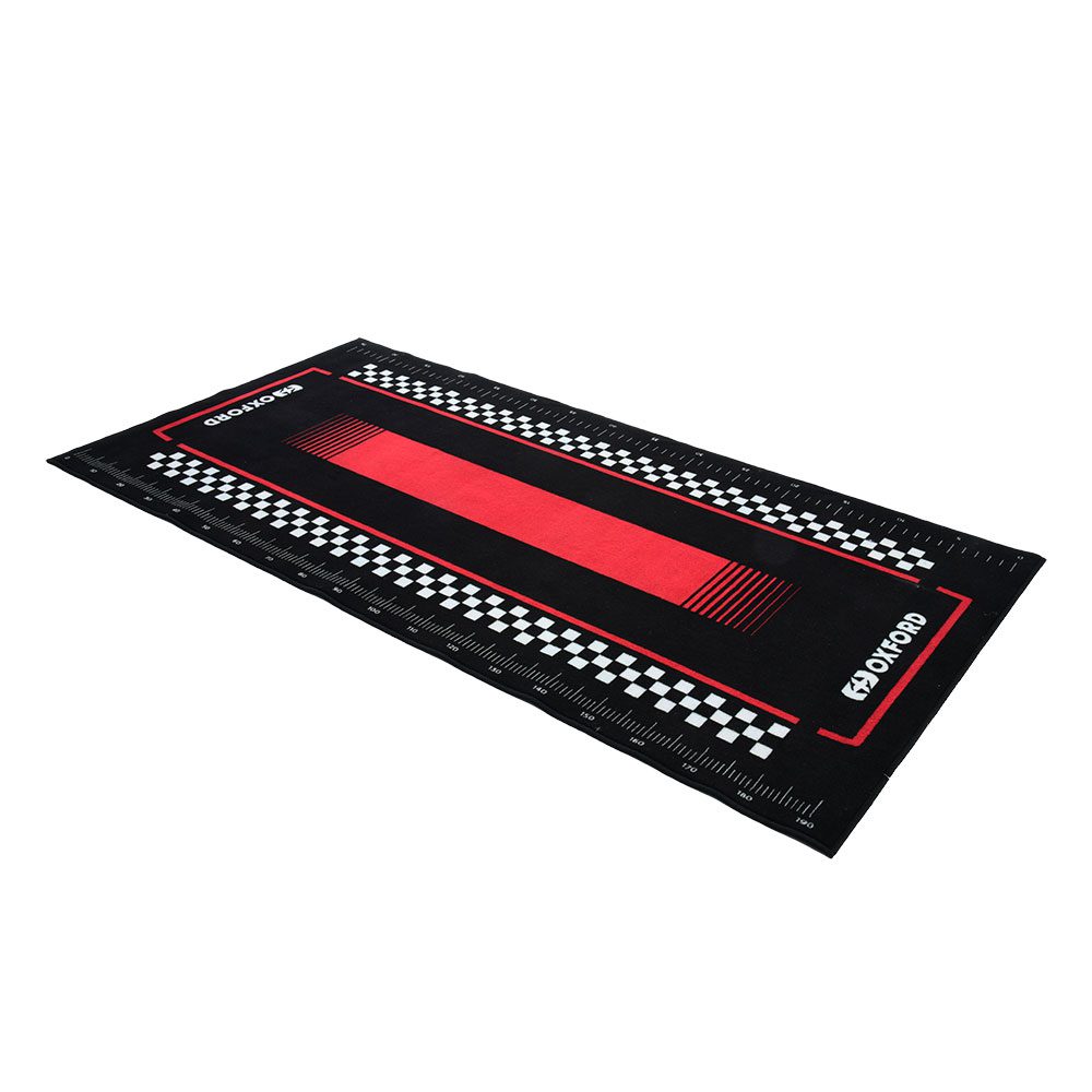 Oxford Red Pitlane Motorcycle Workshop Garage Mat OX910 1