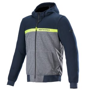 Alpinestars Chrome Street Motorcycle Hoodie – Navy/Grey Alpinestars Chrome Street Motorcycle Hoodie Navy Grey 1