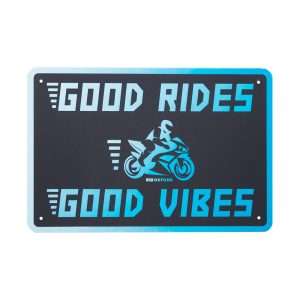 Oxford Good Vibes Motorcycle Garage Sign OX379 1