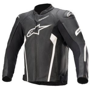 Alpinestars Faster v2 Leather Motorcycle Jacket Black 1