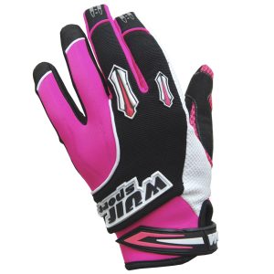 Wulfsport Cub Stratos Kids Motorcycle Gloves – Pink Wulfsport Cub Stratos Motocross Gloves Pink