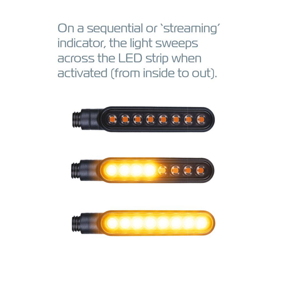 Oxford Nightfighter Sequential LED Motorcycle Indicators EL363 2