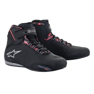 Alpinestars Sektor Waterproof Motorcycle Boots Red 1
