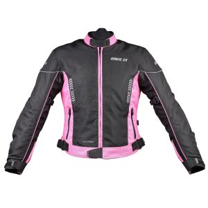 Bike It Insignia Ladies Motorcycle Jacket Pink 1