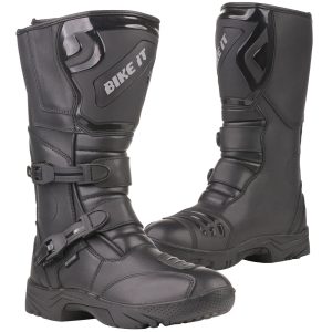 Bike It Triple Black Motorcycle Boots – Black Bike It Triple Black Motorcycle Boots Black 1