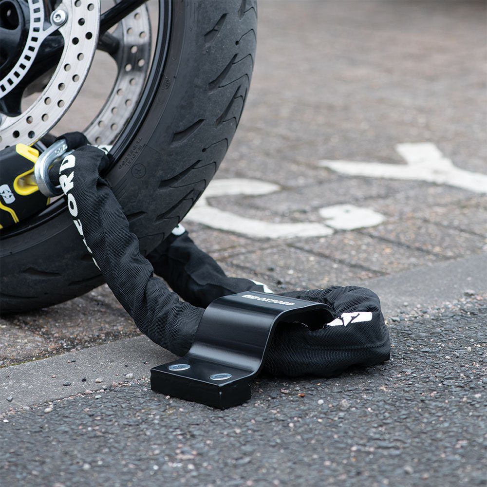 Oxford Strike Force Motorcycle Ground Anchor LK409 Lifestyle 1