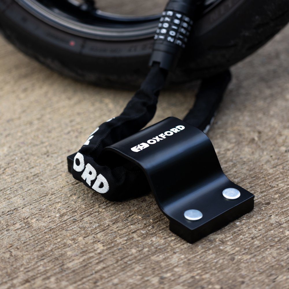Oxford Strike Force Motorcycle Ground Anchor LK409 Lifestyle 2